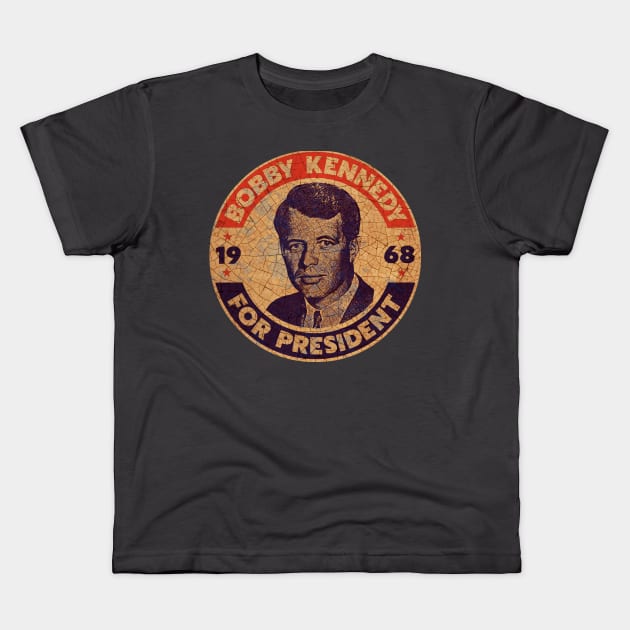 Robert Kennedy Kids T-Shirt by Midcenturydave